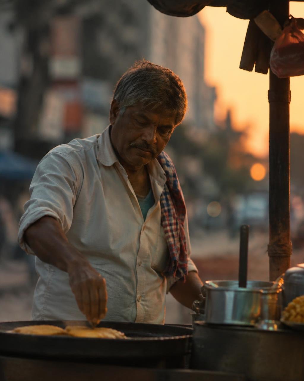 Cinematic street shot